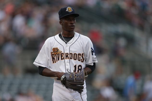 Charleston RiverDogs pitcher Reiver Sanmartin