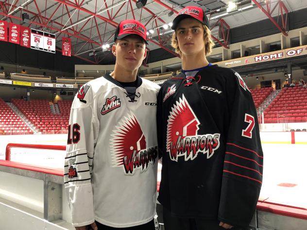 Moose Jaw Warriors  import players Daniil Stepanov and Yegor Buyalsky