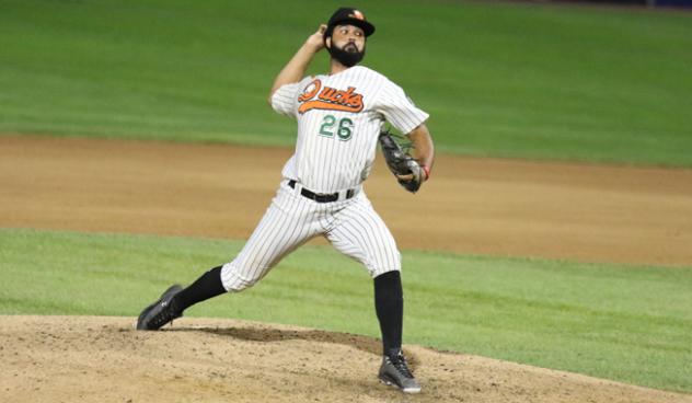 Long Island Ducks pitcher Carlos Pimentel