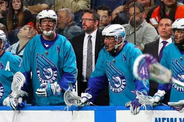 Mike Hasen of the Rochester Knighthawks
