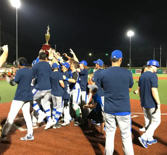 Terre Haute REX celebrate 2018 Prospect League championship