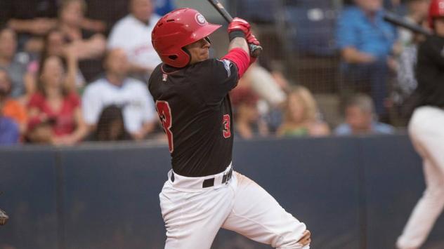 Vancouver Canadians DH Chris Bec was 2-for-3 with a solo home run and three RBI