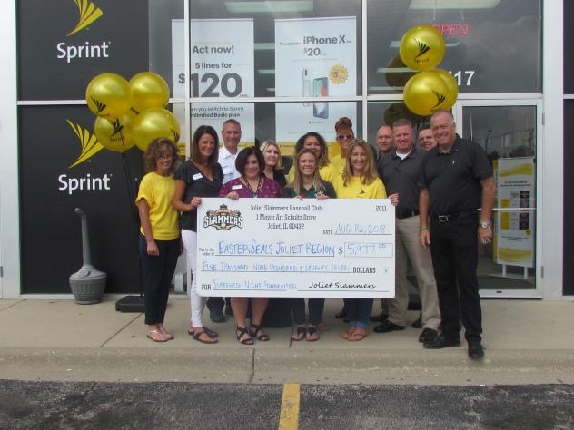 Slammers, Sprint Raise Funds for Easter Seals Joliet Region