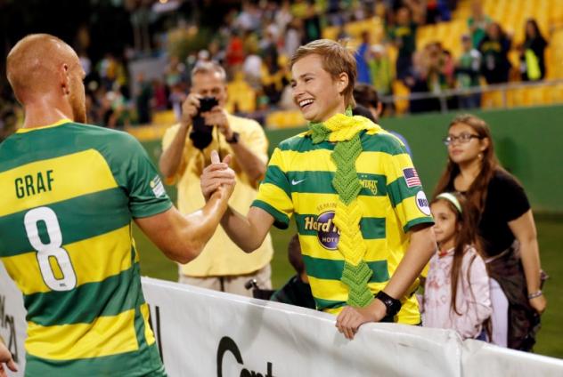 Cole Eicher and Jochen Graf of the Tampa Bay Rowdies