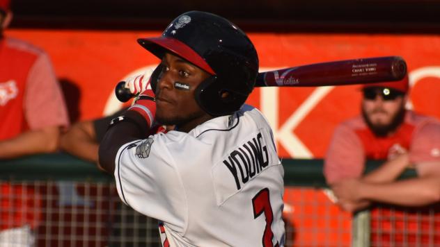 Chavez Young of the Lansing Lugnuts
