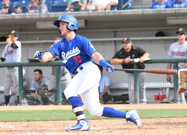 Rylan Bannon with the Rancho Cucamonga Quakes