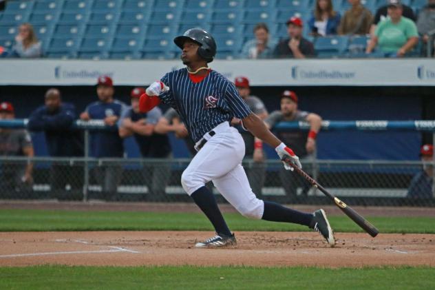 Victor Robles of the Syracuse Chiefs had two hits Tuesday night
