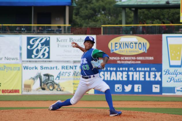 Lexington Legends pitcher Janser Lara
