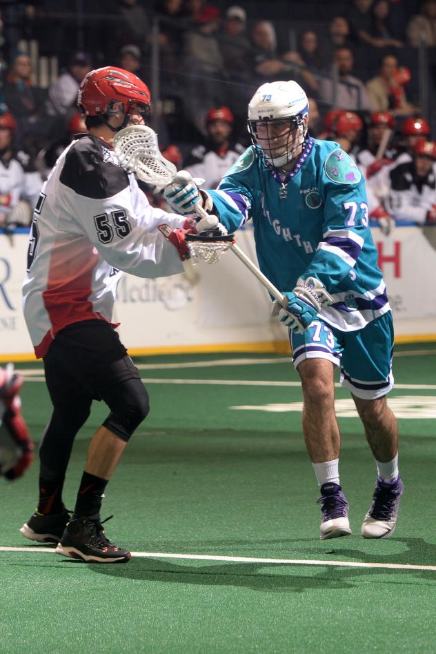 Luke Laszkiewicz of the Rochester Knighthawks
