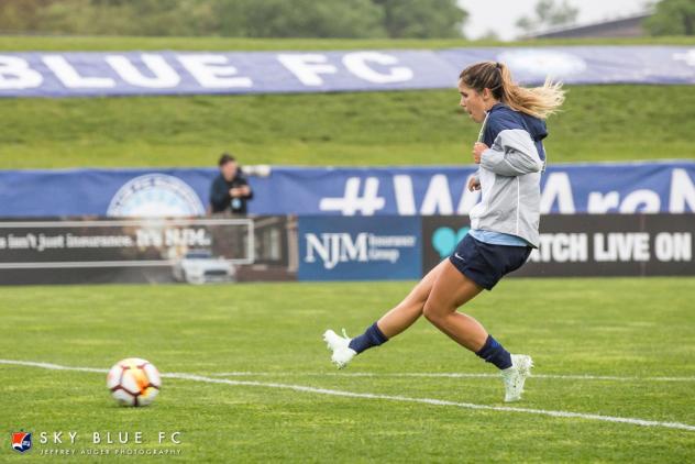 Sky Blue FC forward Katie Johnson