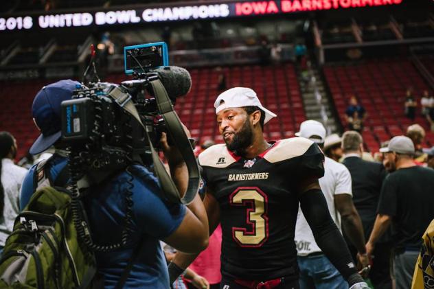 Iowa Barnstormers defensive back Jourdan Wickliffe