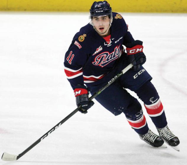 Forward Jeff de Wit with the Regina Pats