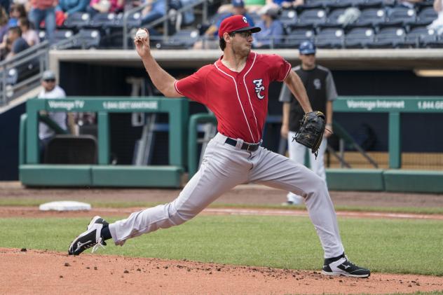 RHP Jordan Romano of the New Hampshire Fisher Cats