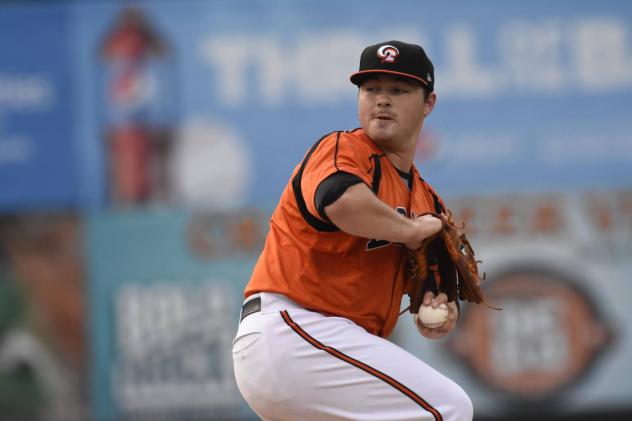 Bowie Baysox pitcher Keegan Akin