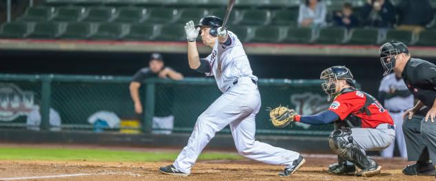 Kansas City T-Bones at bats vs. the Winnipeg Goldeyes