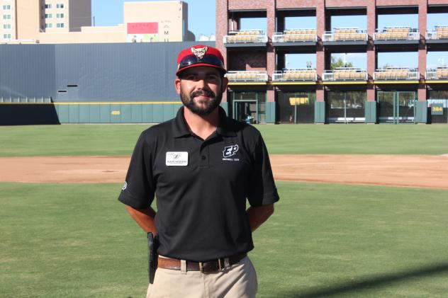 El Paso Chihuahuas head groundskeeper Travis Howard
