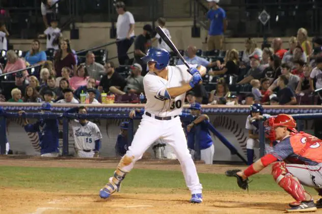 Nick Pratto of the Lexington Legends awaits a pitch