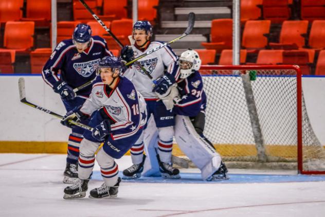 Team White vs. Team Blue in Tri-City Americans annual Blue vs. White Game