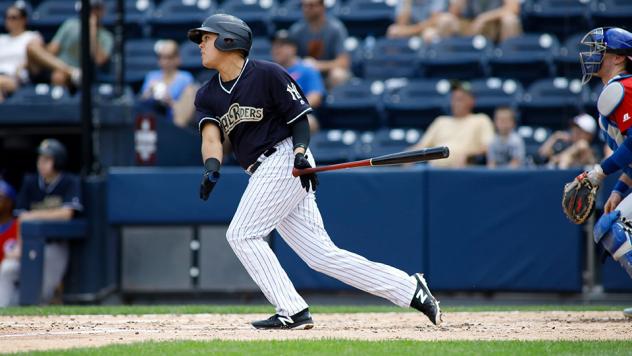 Gio Urshela of the Scranton/Wilkes-Barre RailRiders