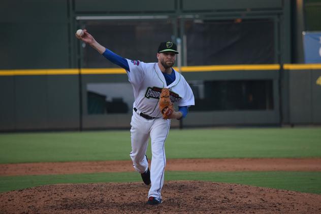Round Rock Express right-hander Chris Rowley