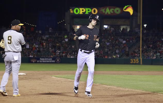 Fresno Grizzlies outfielder Kyle Tucker rounds the bases