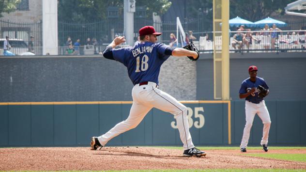 Frisco RoughRiders pitcher Wes Benjamin
