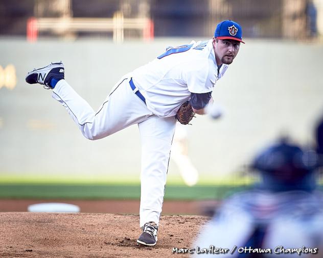 Ottawa Champions pitcher Austin Chrismon