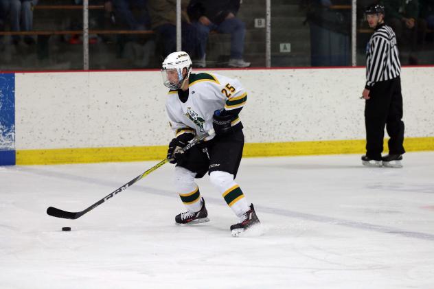 Defenseman Sean Campbell with St. Norbert's College