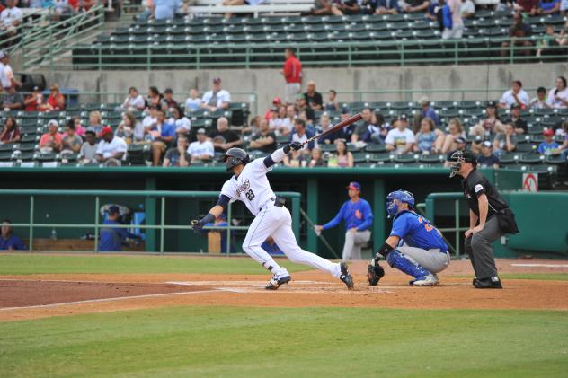 San Antonio Missions shortstop Fernando Tatis Jr. at the plate