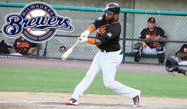 Emilio Bonifacio Batting for the Long Island Ducks