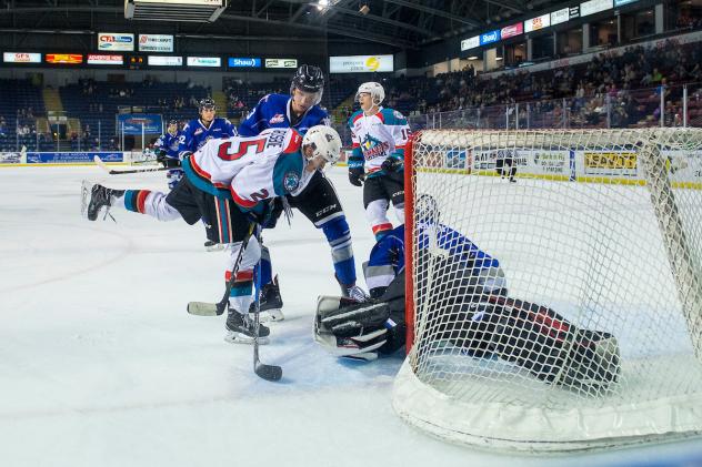 Kelowna Rockets crash the net in preseason opener