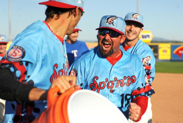 Spokane Indians celebrate NWL North Division second half title
