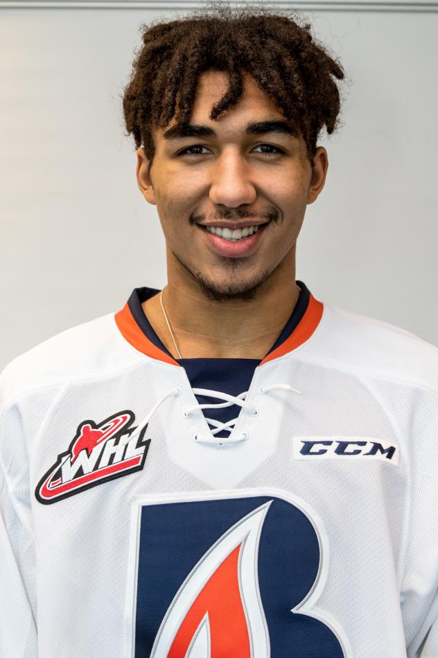 Kamloops Blazers defenseman Montana Onyebuchi