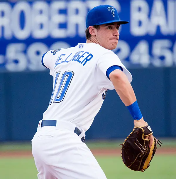 2017 National League Rookie of the Year Cody Bellinger with the Tulsa Drillers