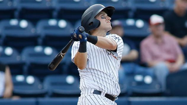 Mark Payton swings away for the Scranton/Wilkes-Barre RailRiders