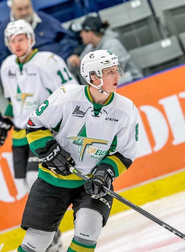 Forward Calvin Martin with the Val d'Or Foreurs
