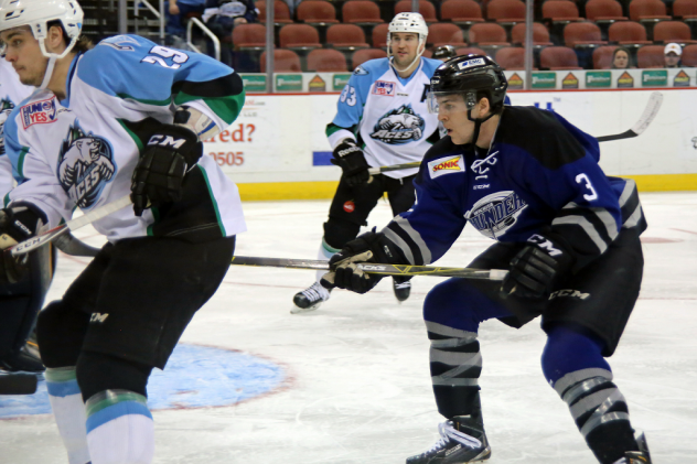 Forward Christian Isackson with the Wichita Thunder