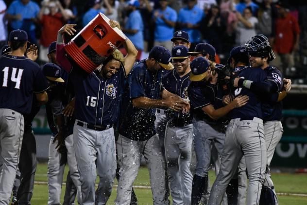 San Antonio Missions celebrate a Texas League Championship Series berth
