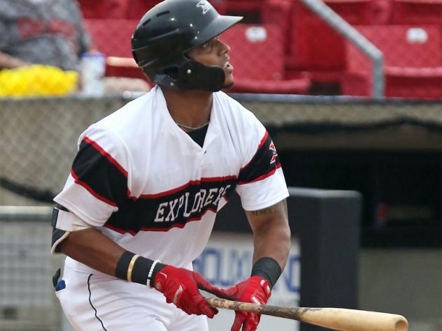 Jose Sermo with the Sioux City Explorers