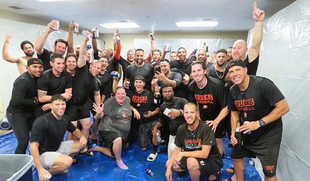 Long Island Ducks celebrate second half title