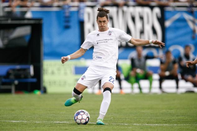 Colorado Springs Switchbacks midfielder Jordan Schweitzer