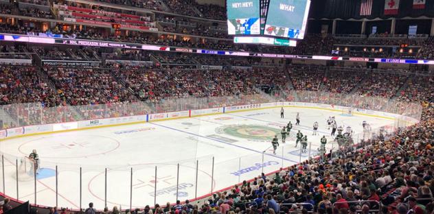 A record crowd at Wells Fargo Arena, home of the Iowa Wild