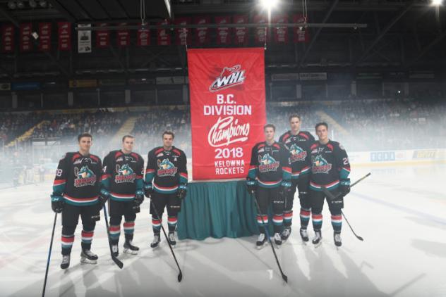 Kelowna Rockets unveil 2018 B.C. Division championship banner