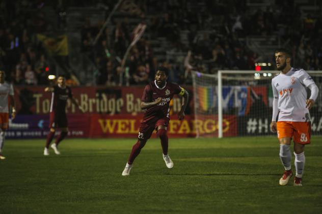 Sacramento Republic FC midfielder Jeremy Hall vs. the Swope Park Rangers