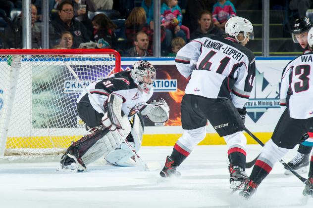 Vancouver Giants goaltender Trent Miner