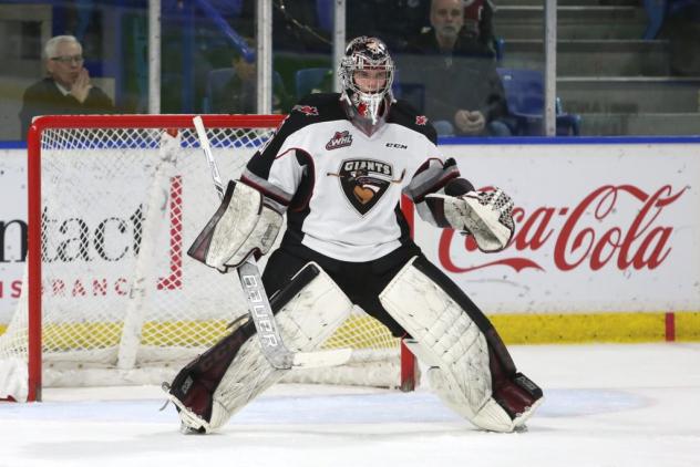Vancouver Giants goaltender Trent Miner