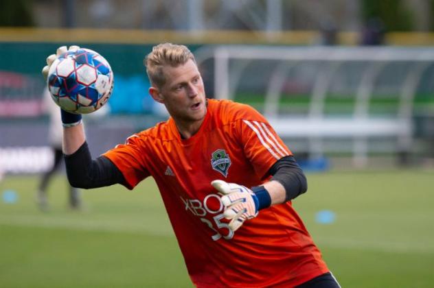 Sounders FC 2 goalkeeper Bryan Meredith