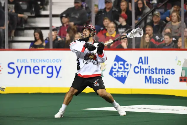 Forward Holden Cattoni with the Calgary Roughnecks