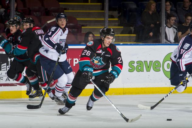 Kelowna Rockets RW Liam Kindree vs. the Tri-City Americans