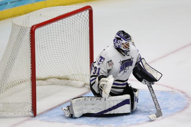 Tri-City Storm goaltender Isaiah Saville